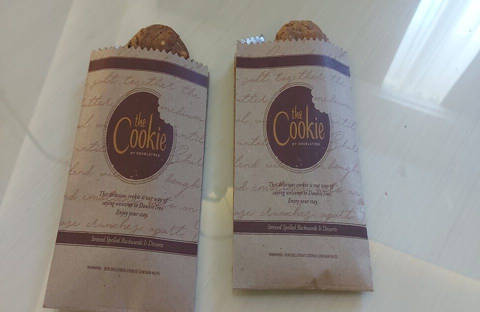 Hilton Hotel Welcome Cookies